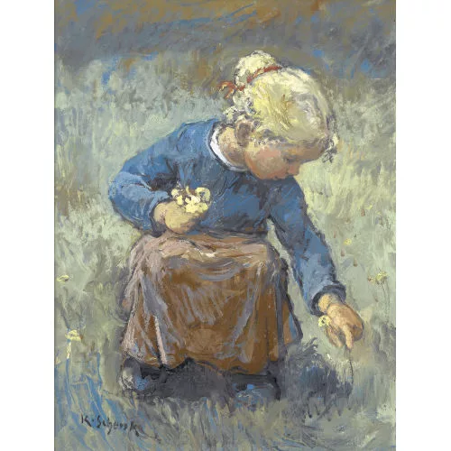 Karl Schenk — "Blumenmädchen".