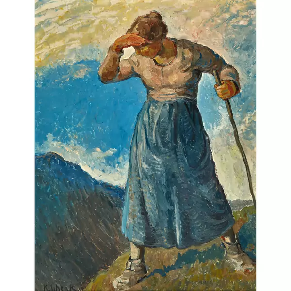 Bäuerin auf der Alp