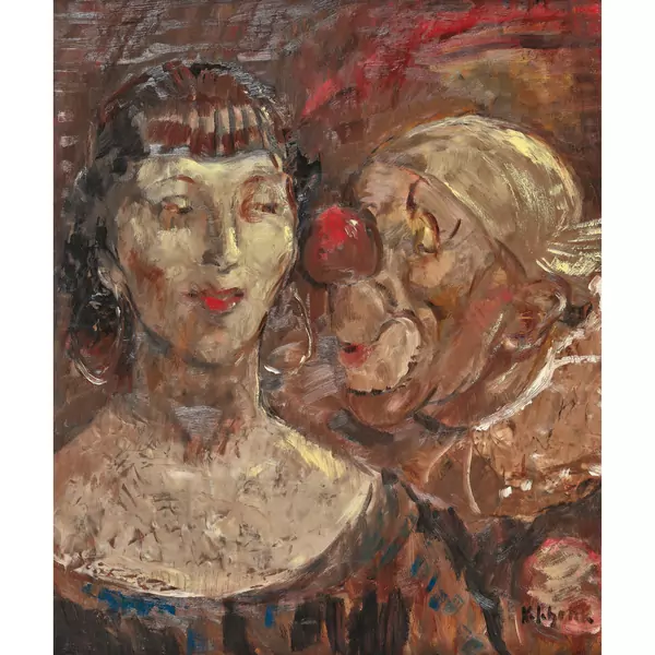 Clown mit Zirkusfrau