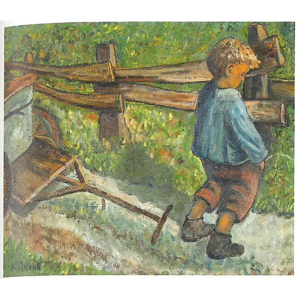 Karl Schenk — Bauernjunge am Wegrand.