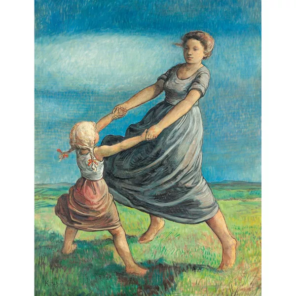 Karl Schenk — Mutter und Tochter beim Spiel.