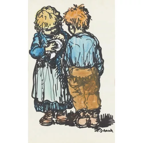 Karl Schenk — Zwei Kinder.