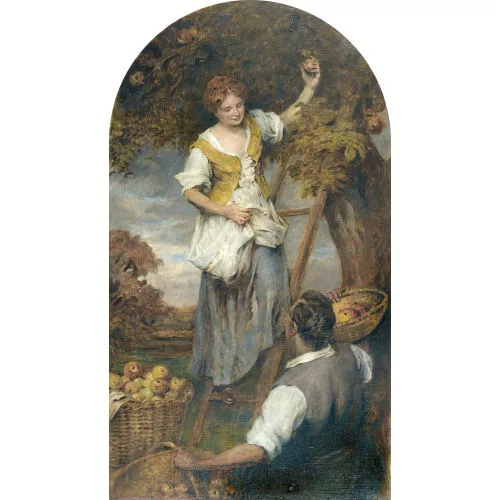Karl Stauffer-Bern — Die Apfelernte.