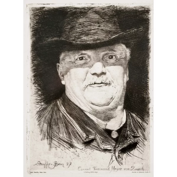 Karl Stauffer-Bern — "Conrad Ferdinand Meyer von Zürich".