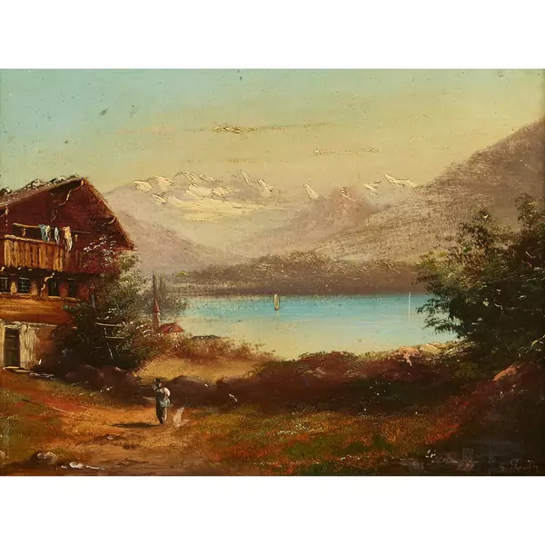 Thunersee mit Blüemlisalp und Niesen