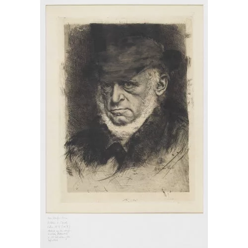 Karl Stauffer-Bern — Bildnis Adolf Menzel.
