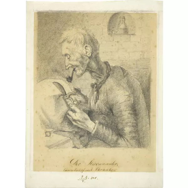 Karl Stauffer-Bern — Der Stickschneider — Galerie Kornfeld