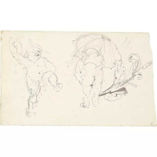 Karl Stauffer-Bern — Zwei Putti — Galerie Kornfeld