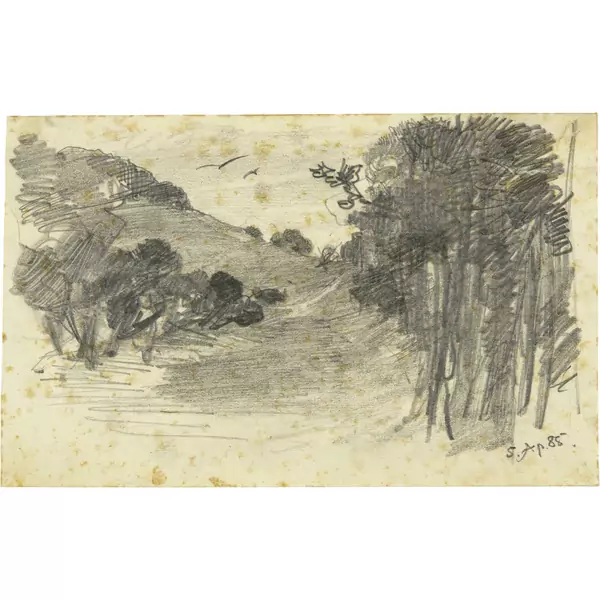 Karl Stauffer-Bern — Landschaft — Galerie Kornfeld