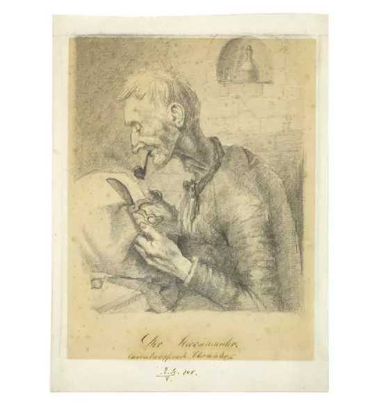 Karl Stauffer-Bern — Der Stickschneider — Galerie Kornfeld