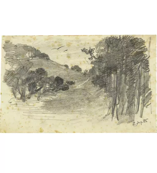 Karl Stauffer-Bern — Landschaft — Galerie Kornfeld
