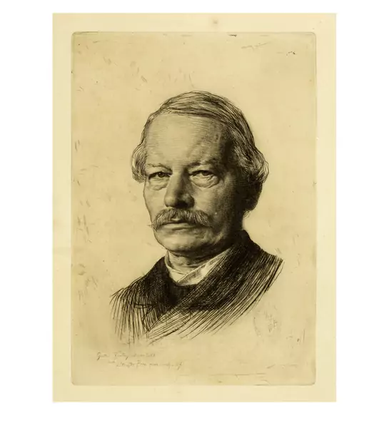 Karl Stauffer-Bern — Gustav Freytag — Galerie Kornfeld