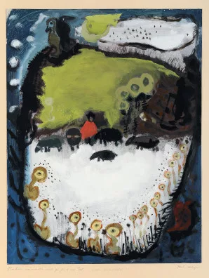 Karl Uelliger — Flocken sammeln sich zu früh im Tal (Zyklus Herbstblätter), 1973