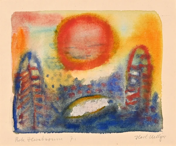 Karl Uelliger — Rote Herbstsonne, 1971