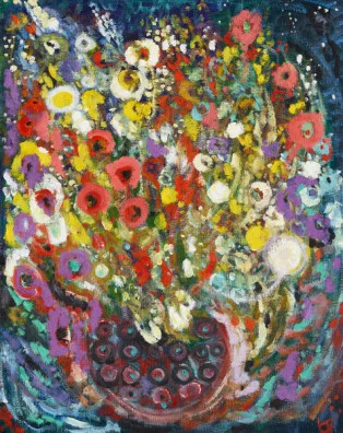 Karl Uelliger — Blumenstrauss in Vase