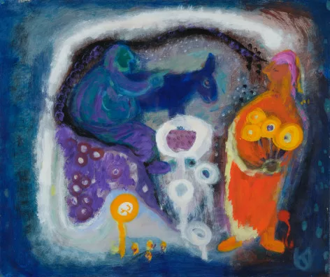 Karl Uelliger — Sommerblumenträger (Zyklus Sommertage), 1974