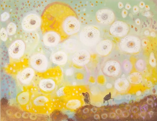 Karl Uelliger — Weisshauptige Schmalzblumen, 1972