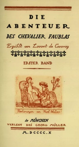 Karl Walser — Konvolut. 4 Werke in 7 Bdn. 1920