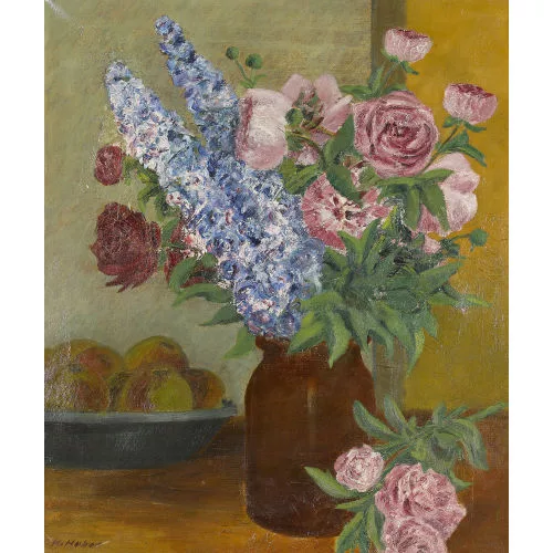 Kaspar Ulrich Huber — Stillleben mit Früchten und Blumen.