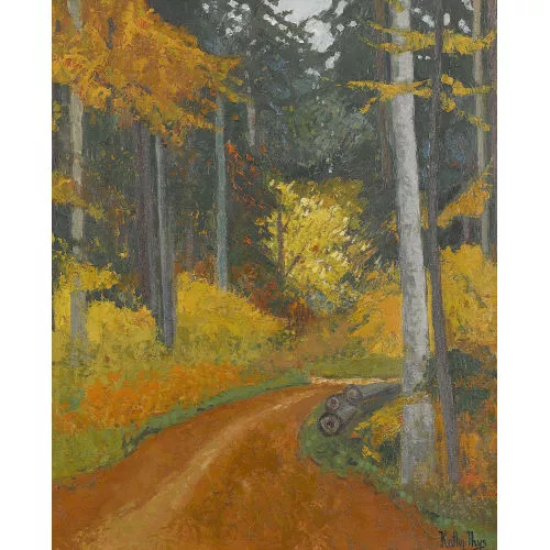 Kathy Thys — Herbstlicher Waldweg.