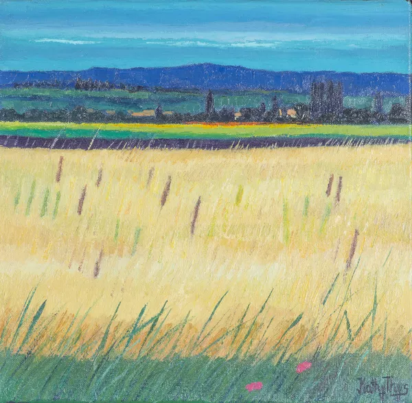 Kathy Thys (née en 1936), "Paysage aux blés dorés" — DognyAuction