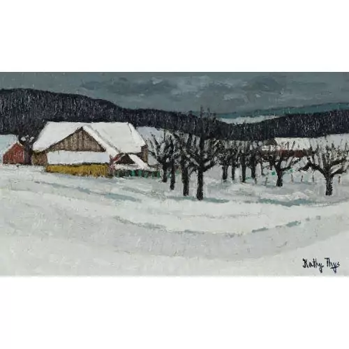 Winterlandschaft mit Hof