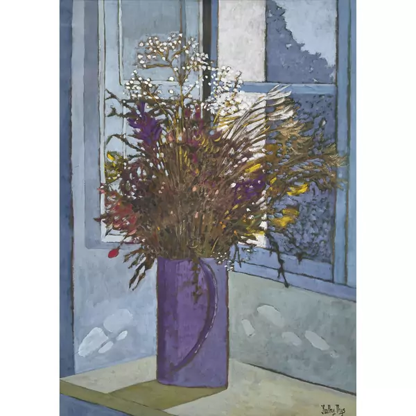 Blumenstrauss am Fenster