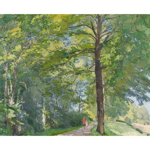 Klara Borter — Spaziergang am Waldrand.