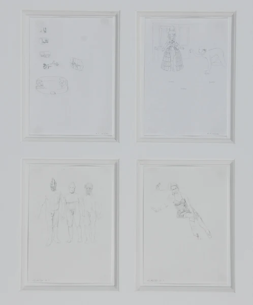 Klaus Tinkel — 4 Zeichnungen: Ohne Titel, 1992