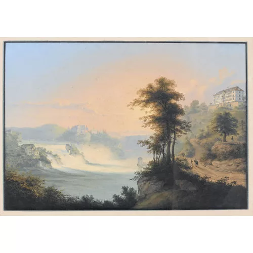 Konrad Corradi — "Chute du Rhin près de Schaffhouse".