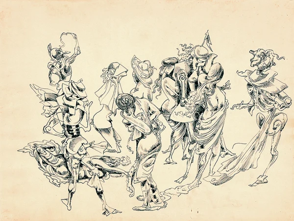 Kurt Seligmann — Ohne Titel (The Clemency of Alexander), ca. 1946