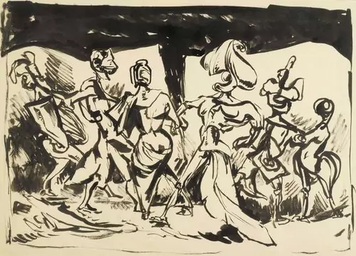 KURT SELIGMANN — Tanzende Figuren. 1949/50. — Koller Auktionen