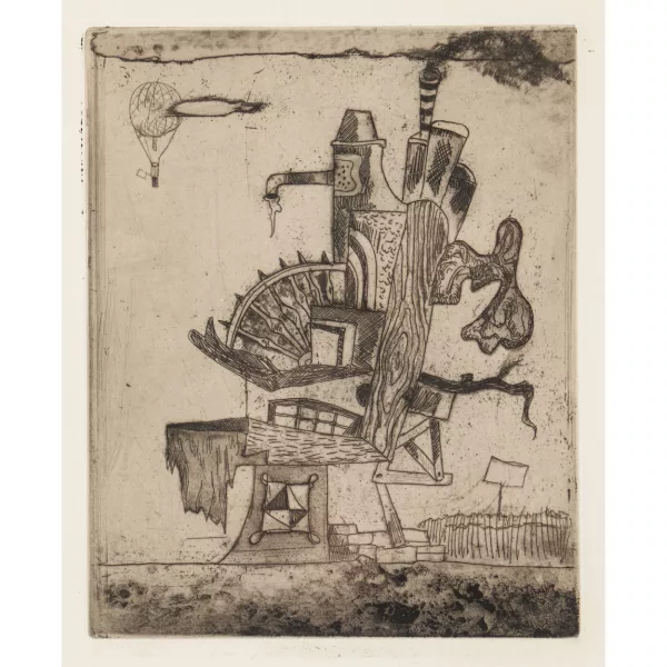 Kurt Seligmann — "Les désastres hivernaux".