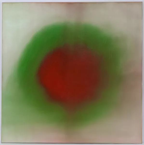 Laurence Pittet — Composition, disque rouge, cercle vert