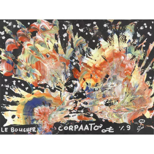 Le Boucher Corpaato — Expressive Farbstudie.
