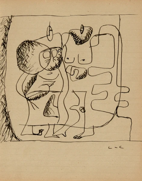 Le Corbusier — Deux femmes nues debout, ca. 1962