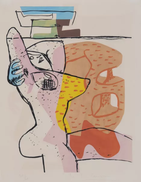 Le Corbusier — 2 Blätter aus "Poème de l'angle droit", 1955