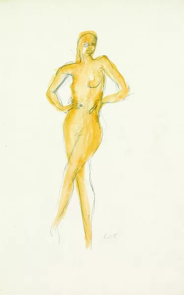 Le Corbusier — Stehender Akt (Josephine Baker)