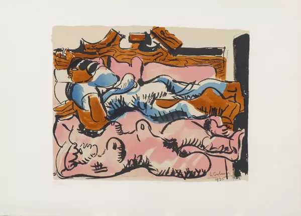 LE CORBUSIER (1887-1965), 'Nu', lithographie couleur signée, datée, numérotée — DognyAuction