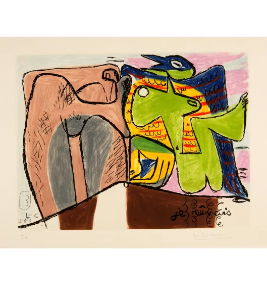Le Corbusier — Je révais Sheet 3 from "Unité"