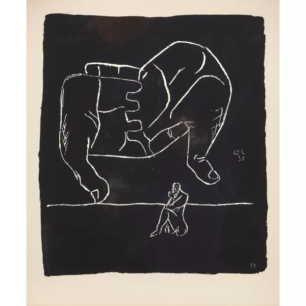 Le Corbusier — "Les mains et le penseur".