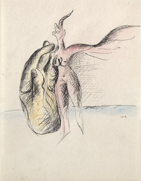 Le Corbusier — Licorne au corps de femme et main