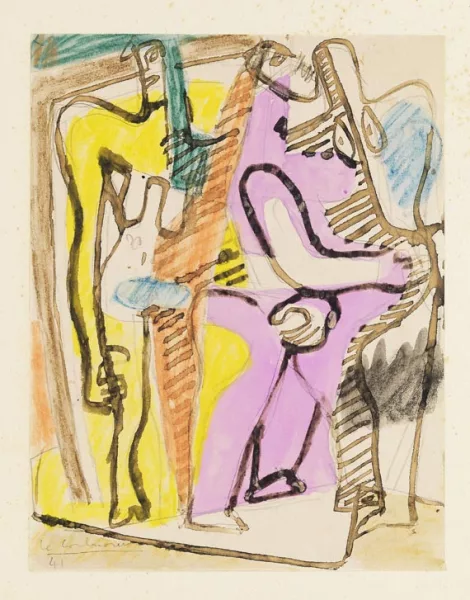 Le Corbusier — Trois personnages debout