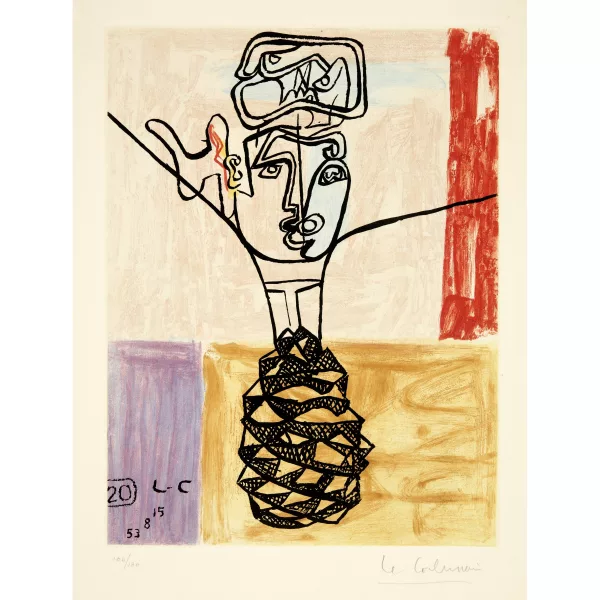 Le Corbusier — Tête et mains croisées Sheet no. 20 from "Unité