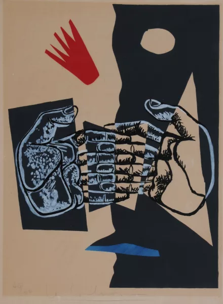 Le Corbusier — Blatt aus "Poème de l'angle droit", 1955