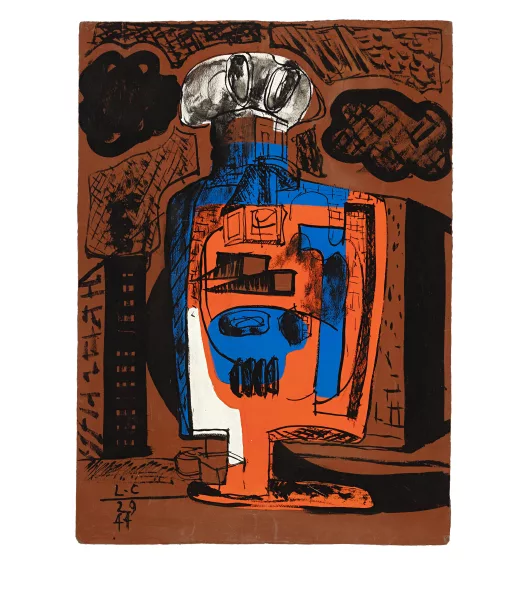 Le Corbusier — Étude pour sculpture "Totem"