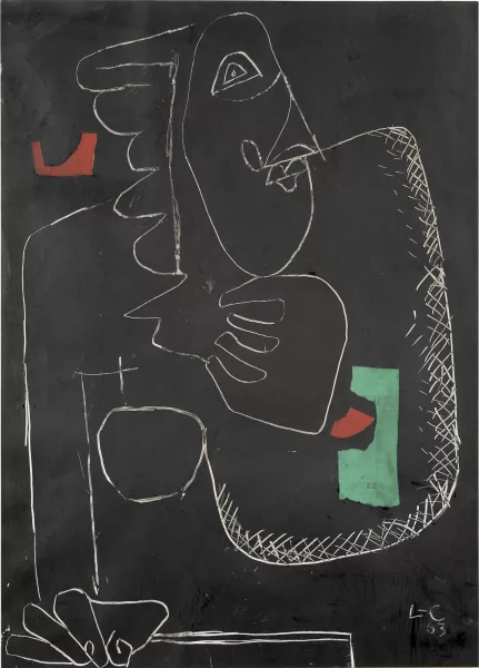 Le Corbusier — Femme de profil.