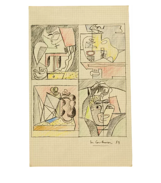 Le Corbusier — Composition pour quatre émaux