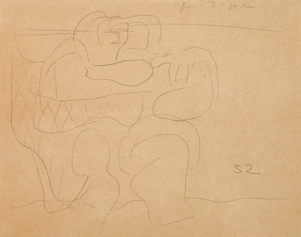 Le Corbusier — Esquisse pour la pêcheuse d'huîtres