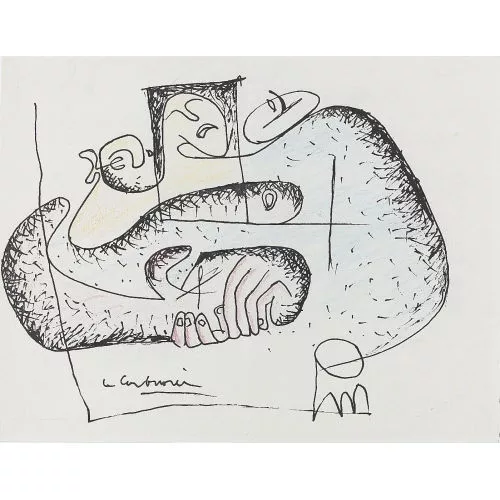 Le Corbusier — Trois femmes attablées.